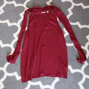 Burgundy Racerback Blouse